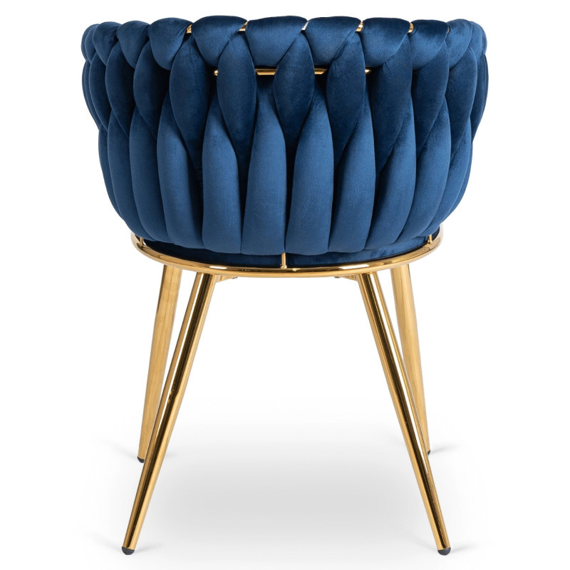 Кресло Ont- CAPI темно-синий велюр