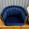 Кресло Ont- CAPI темно-синий велюр