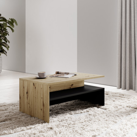 Стол кофейный Helvetia BAROS 24RCBM99 (дуб артизан/черный)