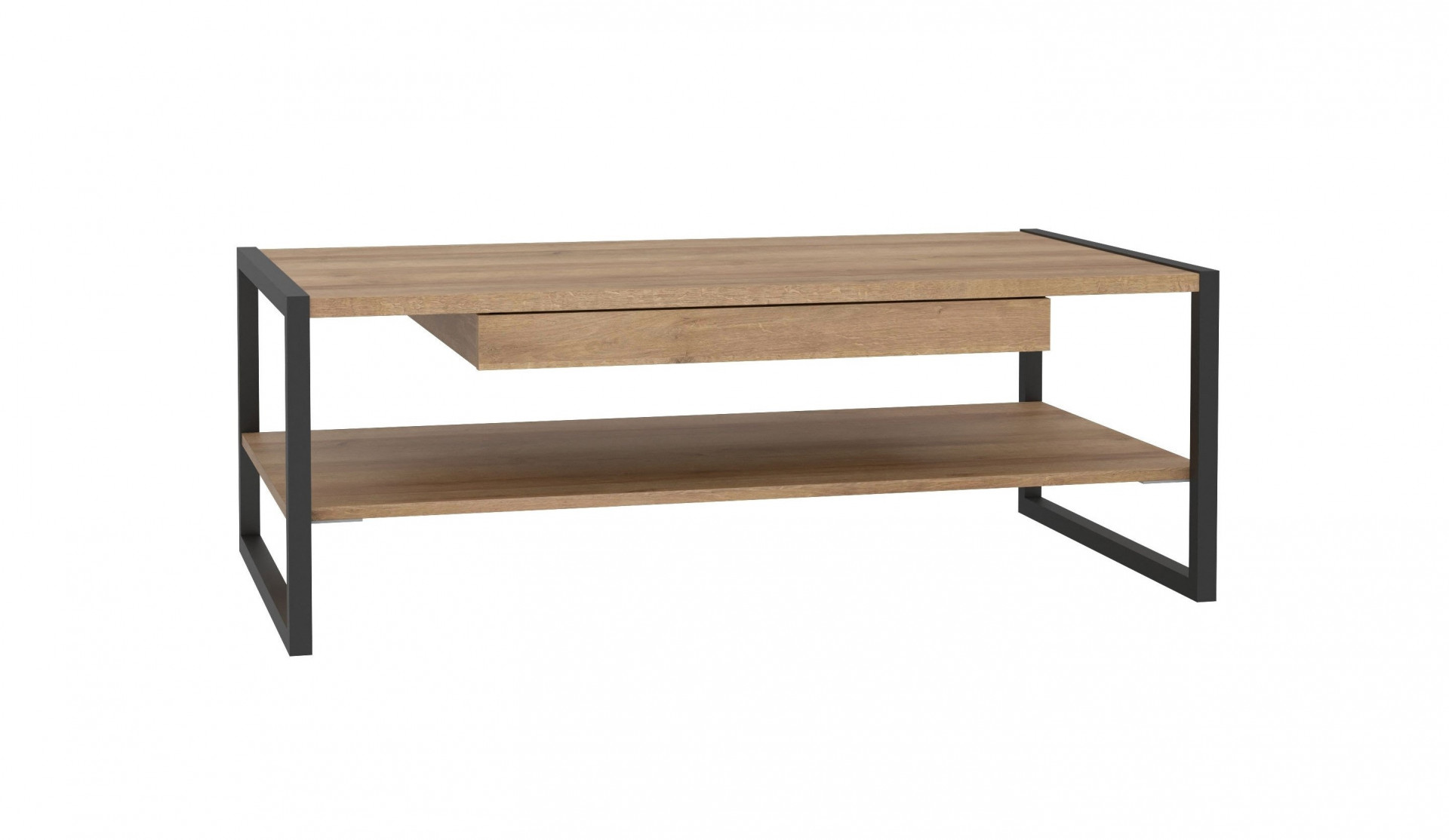 Стол журнальный Forte HIGH ROCK CFTT4241 (дуб ривьера/черный)