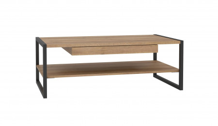 Стол журнальный Forte HIGH ROCK CFTT4241 (дуб ривьера/черный)