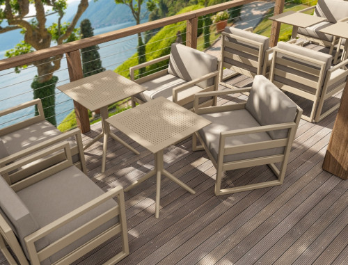 Стол уличный складной Siesta Sky Folding Table 60 (бежевый)