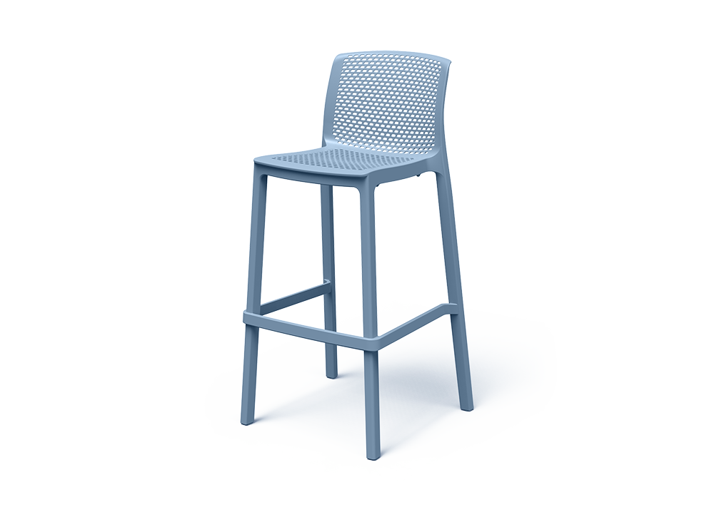 Стул барный уличный VLL- FERNE Nexo (синий, жёлтый)