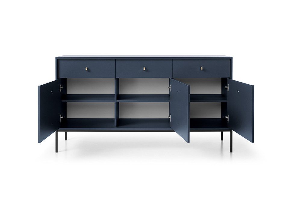 Комод PIASKI MONO DARK BLUE MKSZ154, ДСП, 154х83х39см