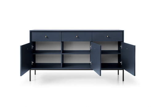 Комод PIASKI MONO DARK BLUE MKSZ154, ДСП, 154х83х39см