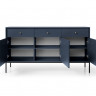 Комод PIASKI MONO DARK BLUE MKSZ154, ДСП, 154х83х39см