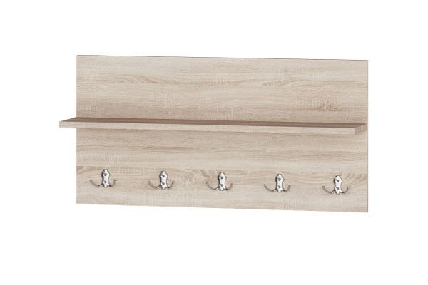 Вешалка в прихожую EVR-Соната-800 дуб сонома