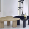 Сэт кофейных столиков CRV- Benito, Oak nature top and black