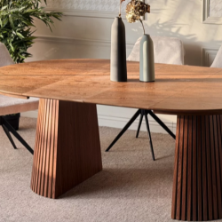 Стол обеденный раскладной CRV- Namara,Euforia brown wood 120-160-200 см,коричневый