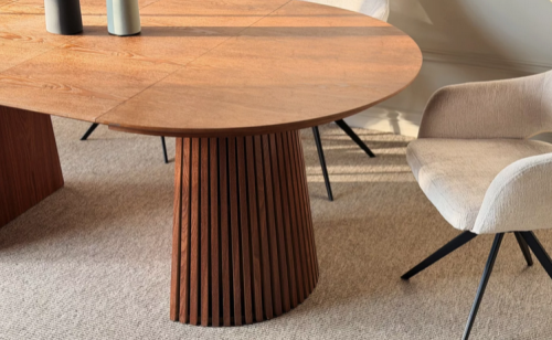 Стол обеденный раскладной CRV- Namara,Euforia brown wood 120-160-200 см,коричневый