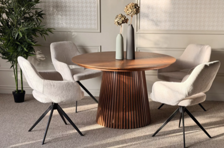 Стол обеденный раскладной CRV- Namara,Euforia brown wood 120-160-200 см,коричневый