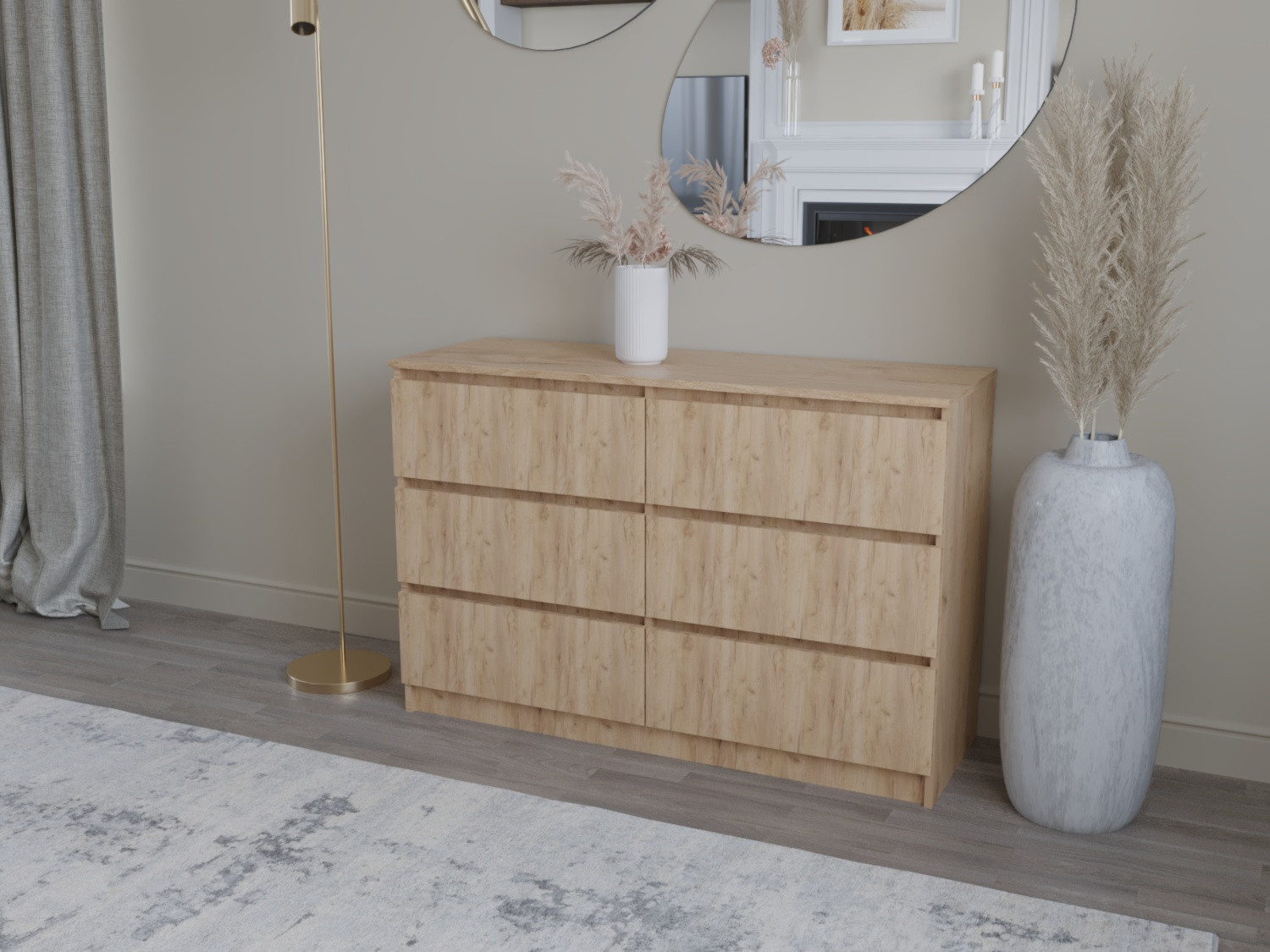 Комод на 6 шухляд ViA- Таун ТК-9