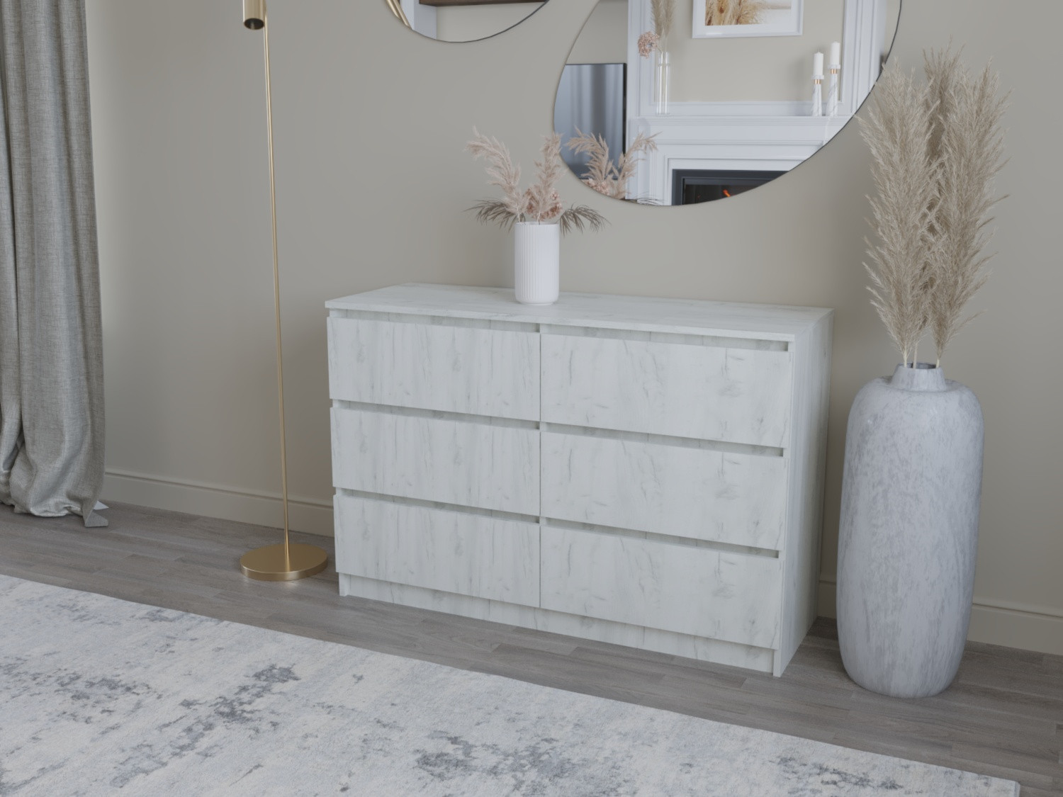 Комод на 6 шухляд ViA- Таун ТК-9