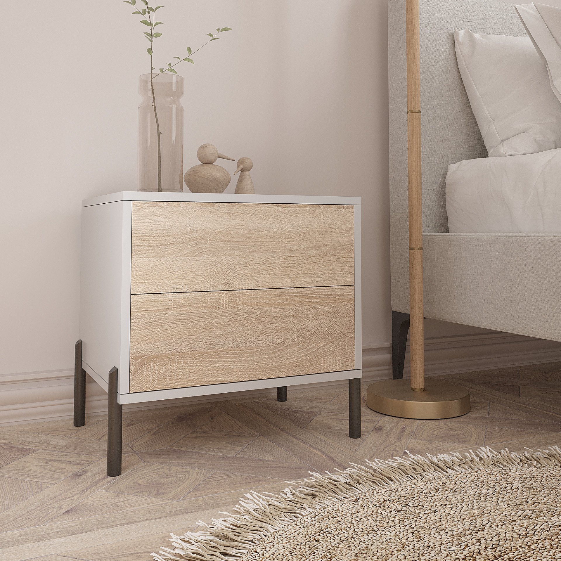 Тумба прикроватная 50х50х40 см KOD- ТУ-Норди