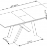 Стол обеденный раскладной PL- Halmar CAPITAL 2