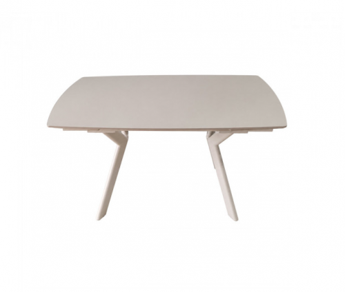 Стіл обідній розкладний INI- NOREEN CERAMIC 140(200)*80  білий /кашемир