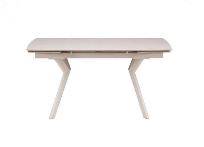 Стіл обідній розкладний INI- NOREEN CERAMIC 140(200)*80  білий /кашемир
