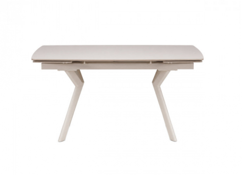 Стіл обідній розкладний INI- NOREEN CERAMIC 140(200)*80  білий /кашемир