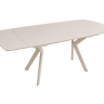 Стіл обідній розкладний INI- NOREEN CERAMIC 140(200)*80  білий /кашемир