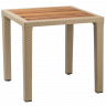 Стол обеденный TYA- Antares Iroko, Ножки-пласт., Цвет кофе 80х80