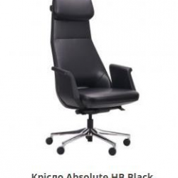 Кресло офисное на роликах MFF- Absolute HB Black
