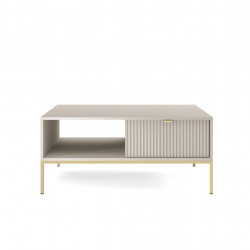 Стол журнальный Perfect Home Nova с 2 ящиками и золотыми ножками L104 Кашемир