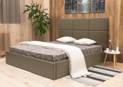 Кровать мягкая двуспальная с подъемным механизмом COR- Софт