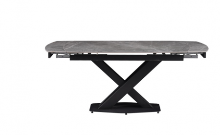 Стол обеденный Prime TC EVRO- Lion Matt Grey Glossy Ceramics Глянцева Кераміка DT-2306S 140-180*80