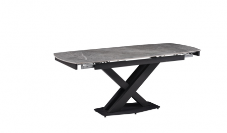 Стол обеденный Prime TC EVRO- Lion Matt Grey Glossy Ceramics Глянцева Кераміка DT-2306S 140-180*80