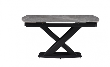 Стол обеденный Prime TC EVRO- Lion Matt Grey Glossy Ceramics Глянцева Кераміка DT-2306S 140-180*80