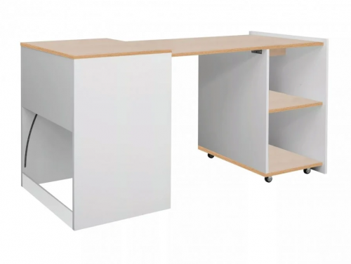 SIGNAL PL- Стол компьютерный DUO 60х46(140) дуб / белый