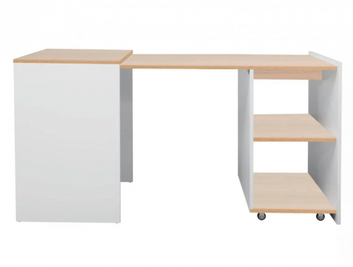 SIGNAL PL- Стол компьютерный DUO 60х46(140) дуб / белый