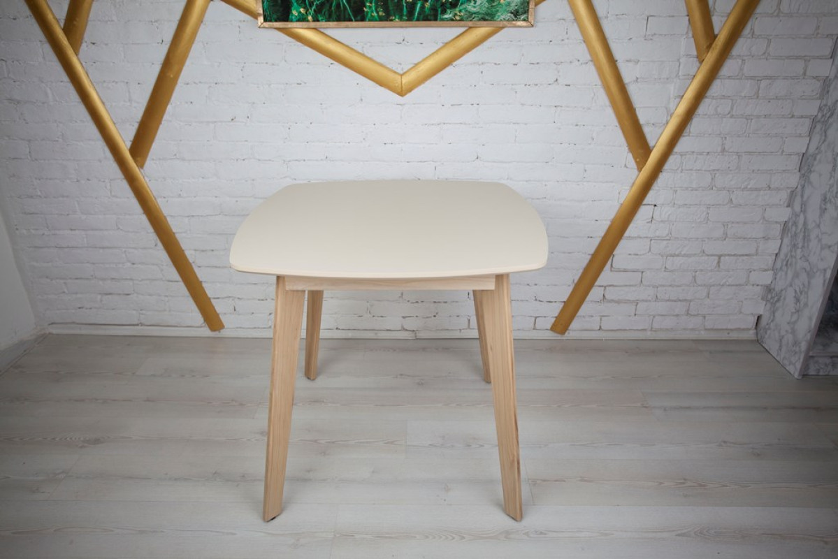 Стол квадратный кухонный (дерево, МДФ, HPL) Ont- Джузеппе Бежевый