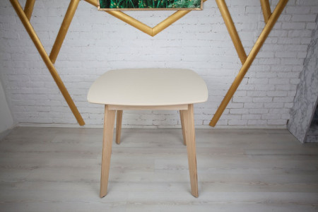 Стол квадратный кухонный (дерево, МДФ, HPL) Ont- Джузеппе Бежевый