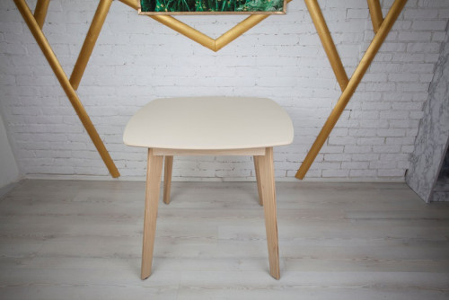 Стол квадратный кухонный (дерево, МДФ, HPL) Ont- Джузеппе Бежевый