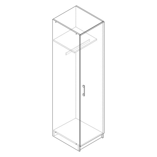 IDEA Шкаф 1-дверный ESO 11510 бук