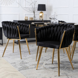 Кресло Ont- CAPI черный велюр