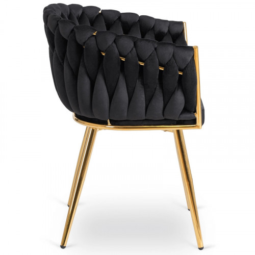 Кресло Ont- CAPI черный велюр