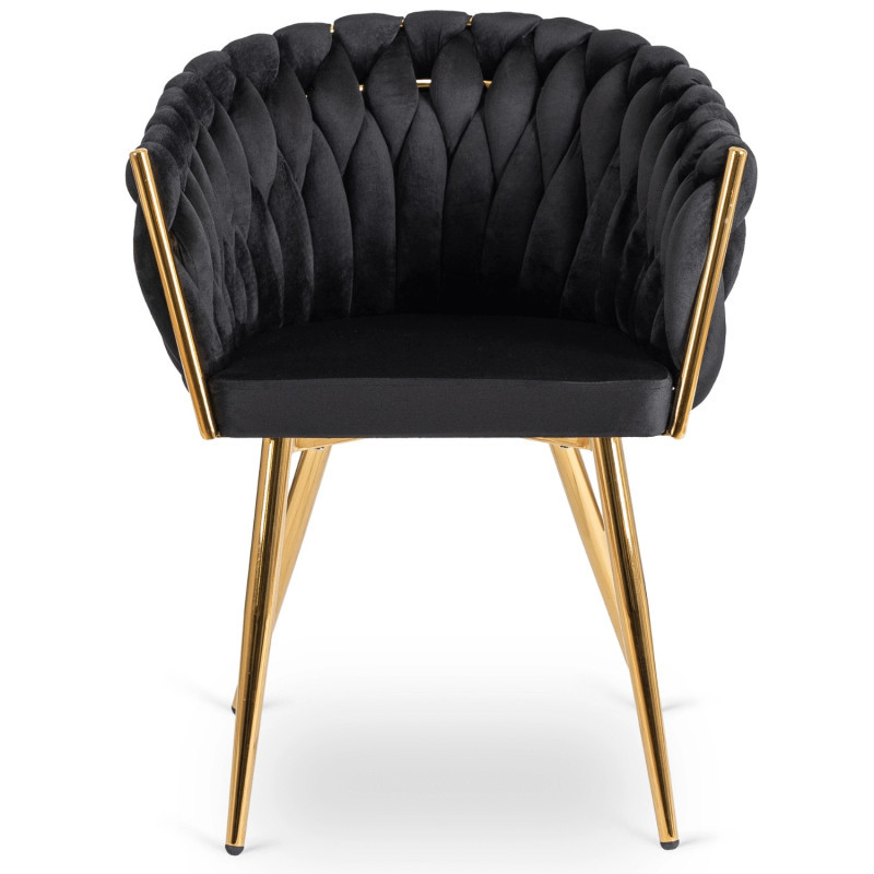 Кресло Ont- CAPI черный велюр