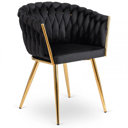 Кресло Ont- CAPI черный велюр