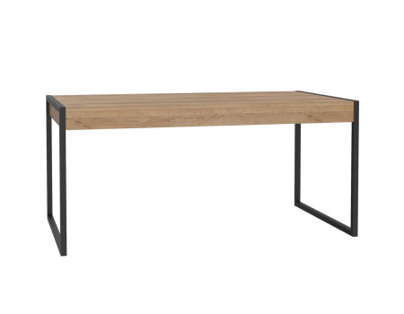 Стол обеденный с 2 ящиками Forte HIGH ROCK HUDT403 (дуб ривьера/черный)