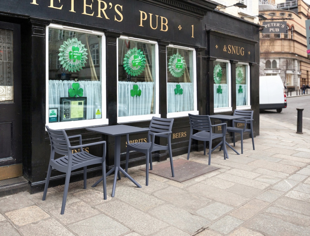 Стол уличный складной Siesta Sky Folding Table 60 (серый)