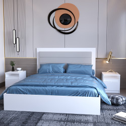 Кровать двуспальная без ДСП вклада ViA- Таун ТЛ-14