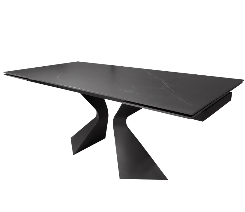 Стол керамический CON- DUNA BLACK MARBLE (180-260 см)  