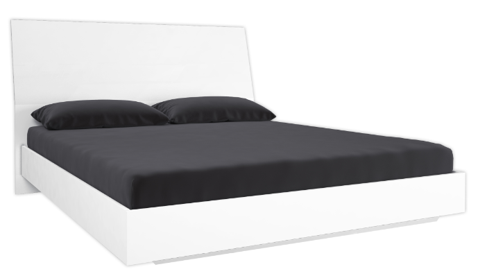 Кровать с подъемным механизмом MRK- Рома Глянец белый 180х200