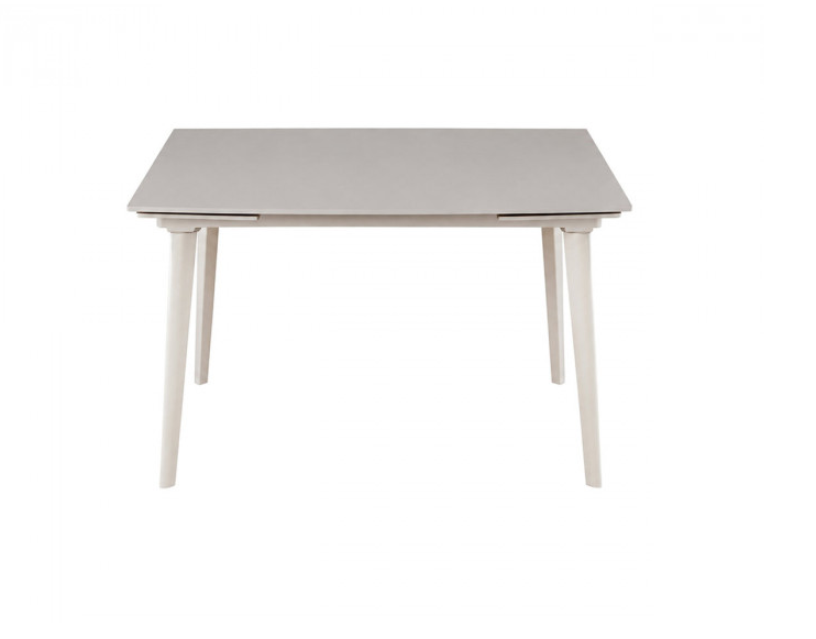 Стіл обідній розкладний INI- LORIAN CERAMIC 120(180)*80 білий /кашемир 