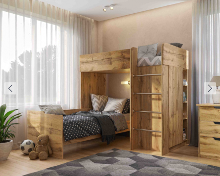 Кровать односпальная VRN- "Bedroom" БР№3 сп.м 90Х190 