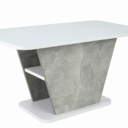 Журнальный столик SIGNAL Calipso матовый белый/серый (эффект бетона)