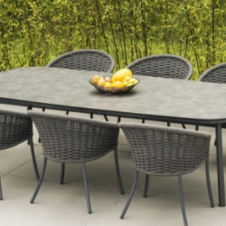 Стол Alexander Rose TEA- CORDIAL 6 SEATER 1,2х2 м DINING TABLE GREY 