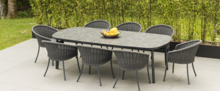 Стол Alexander Rose TEA- CORDIAL 6 SEATER 1,2х2 м DINING TABLE GREY 